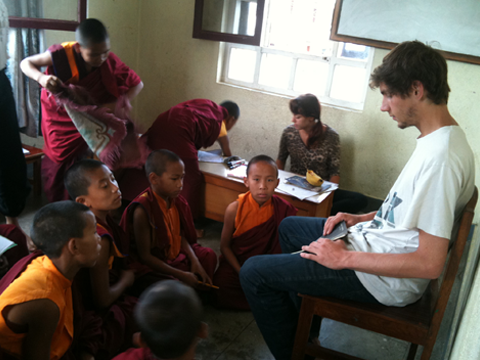 Teaching at Monastery in Nepal