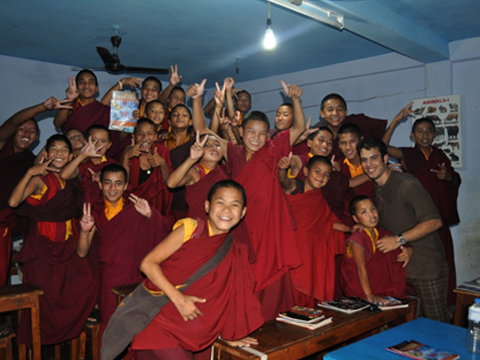 Teaching at Monastery